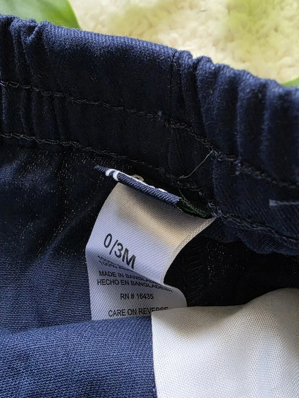 Baby Boy Navy Blue Joggers (0-3 Months)